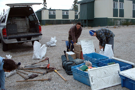 Ramassage de l'&eacute;quipement